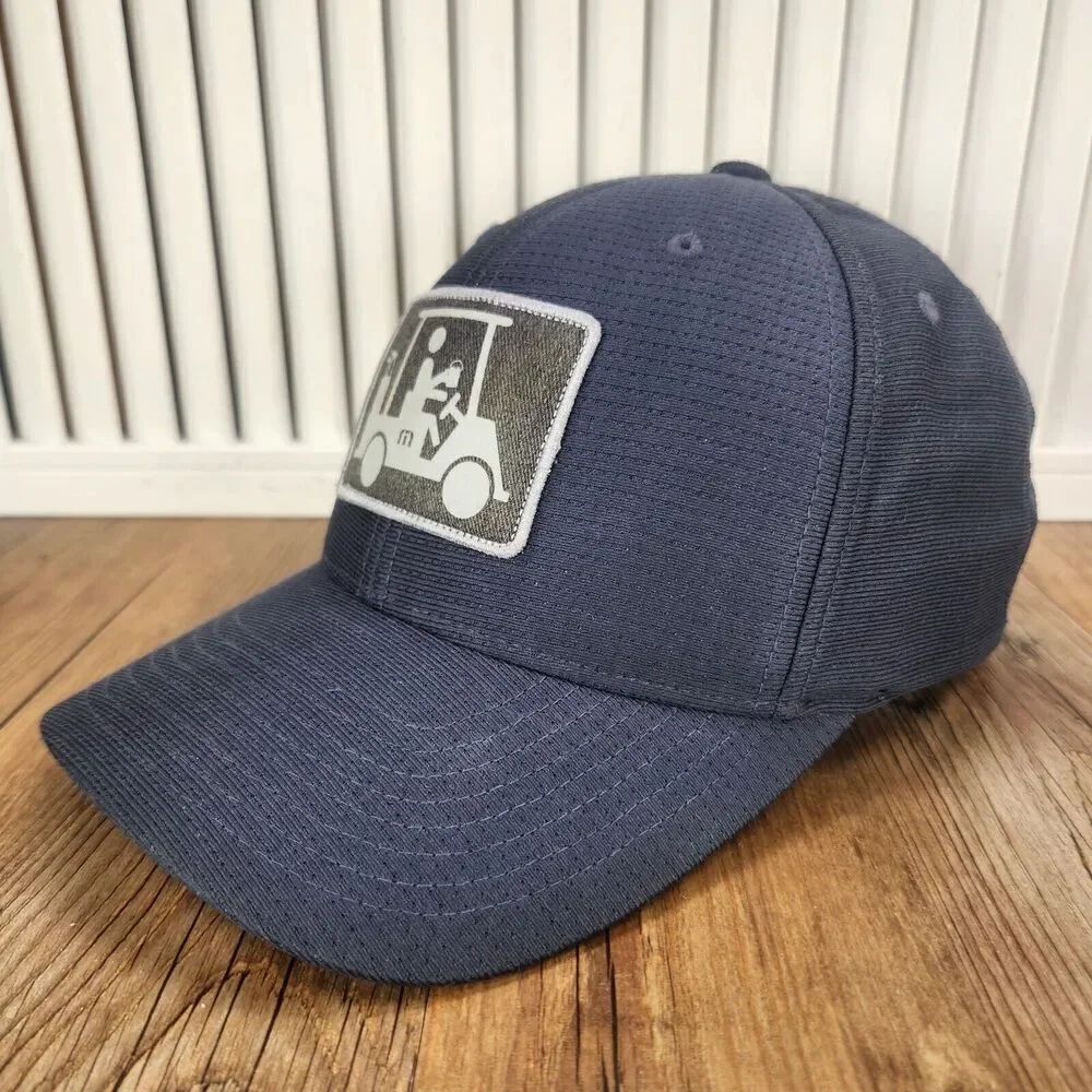Travis Mathew El Capitan Snapback Adjustable Hat Cap Navy Blue Golf Sport Active
